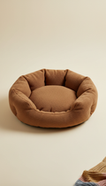 Plush Pet Bed in Warm Chestnut